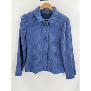 GORGEOUS Scott Taylor Women’s Blue Jacket PETITE MEDIUM Easy Wear EUC